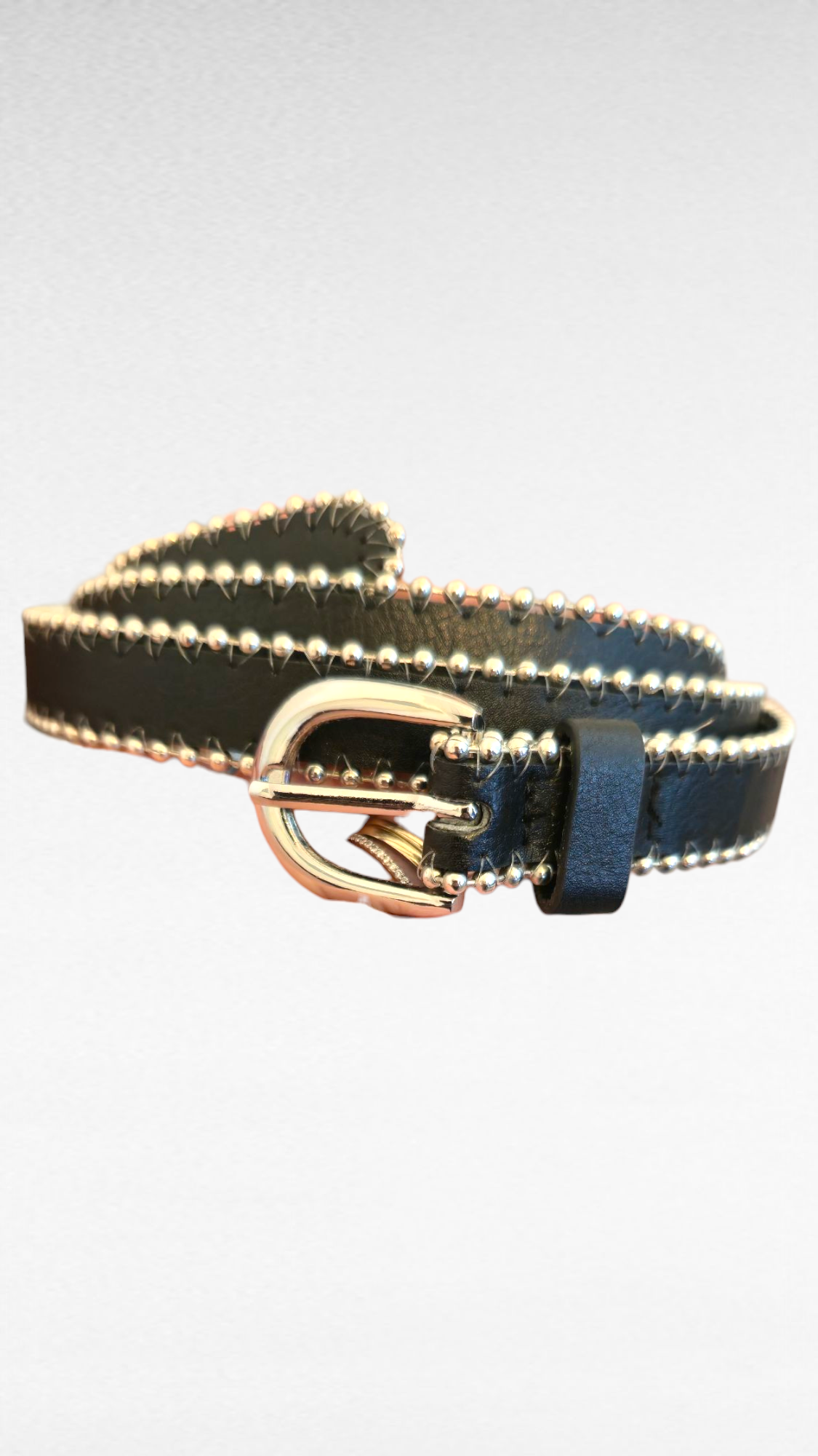 Skärp, Svart/Silver, L-XL