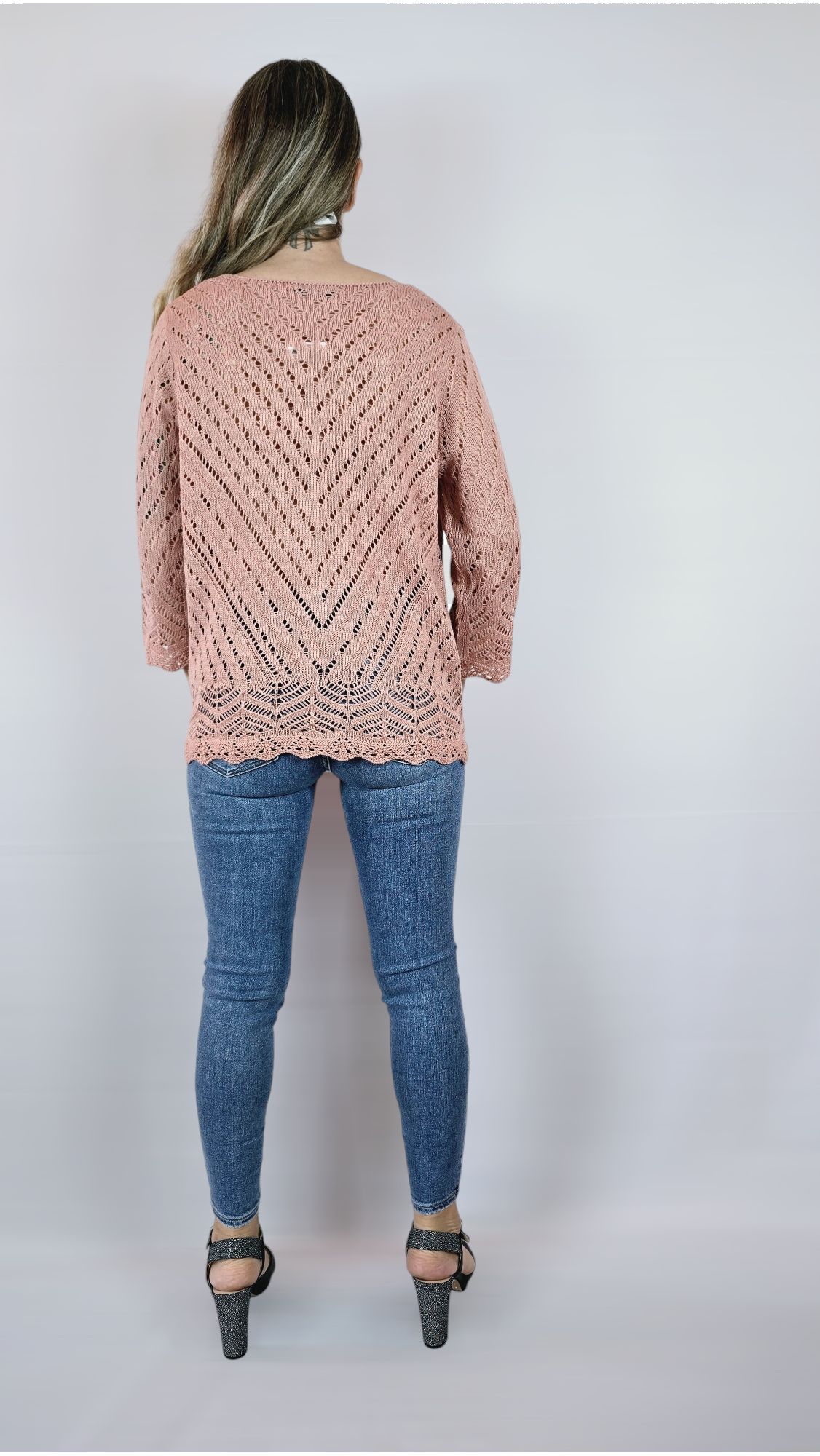 Tröja stickad, Rosa, 38