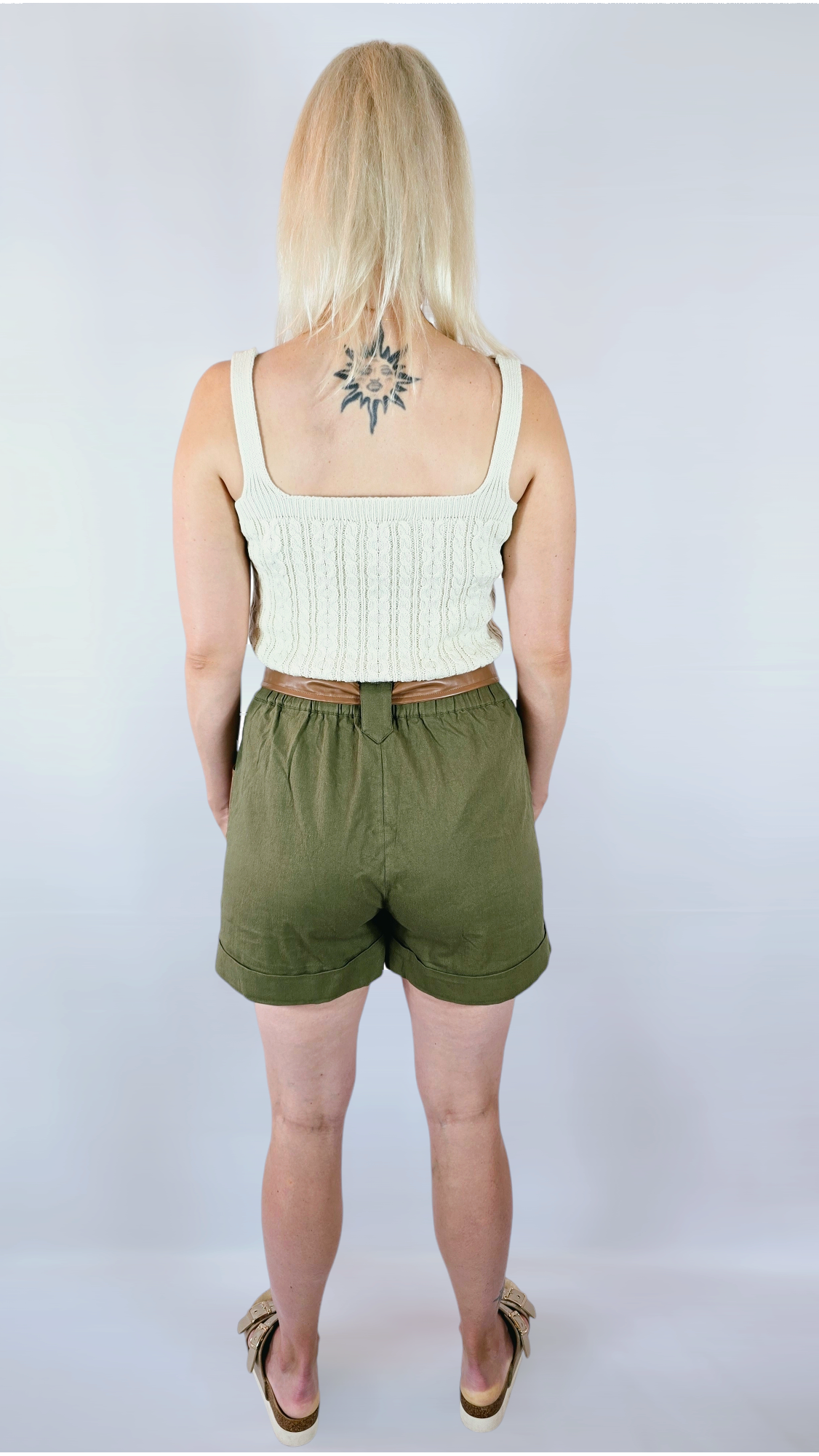 Shorts, Grön/Brun, 40
