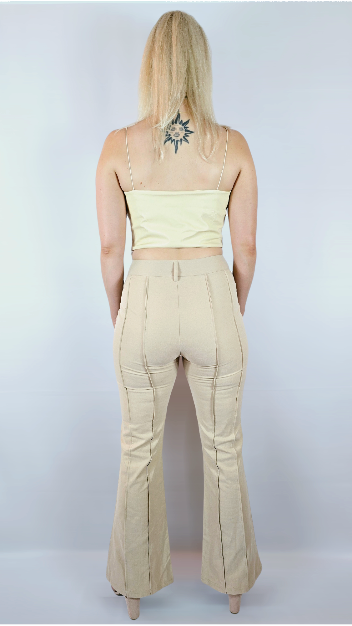 Topp i "skinn", Beige, L