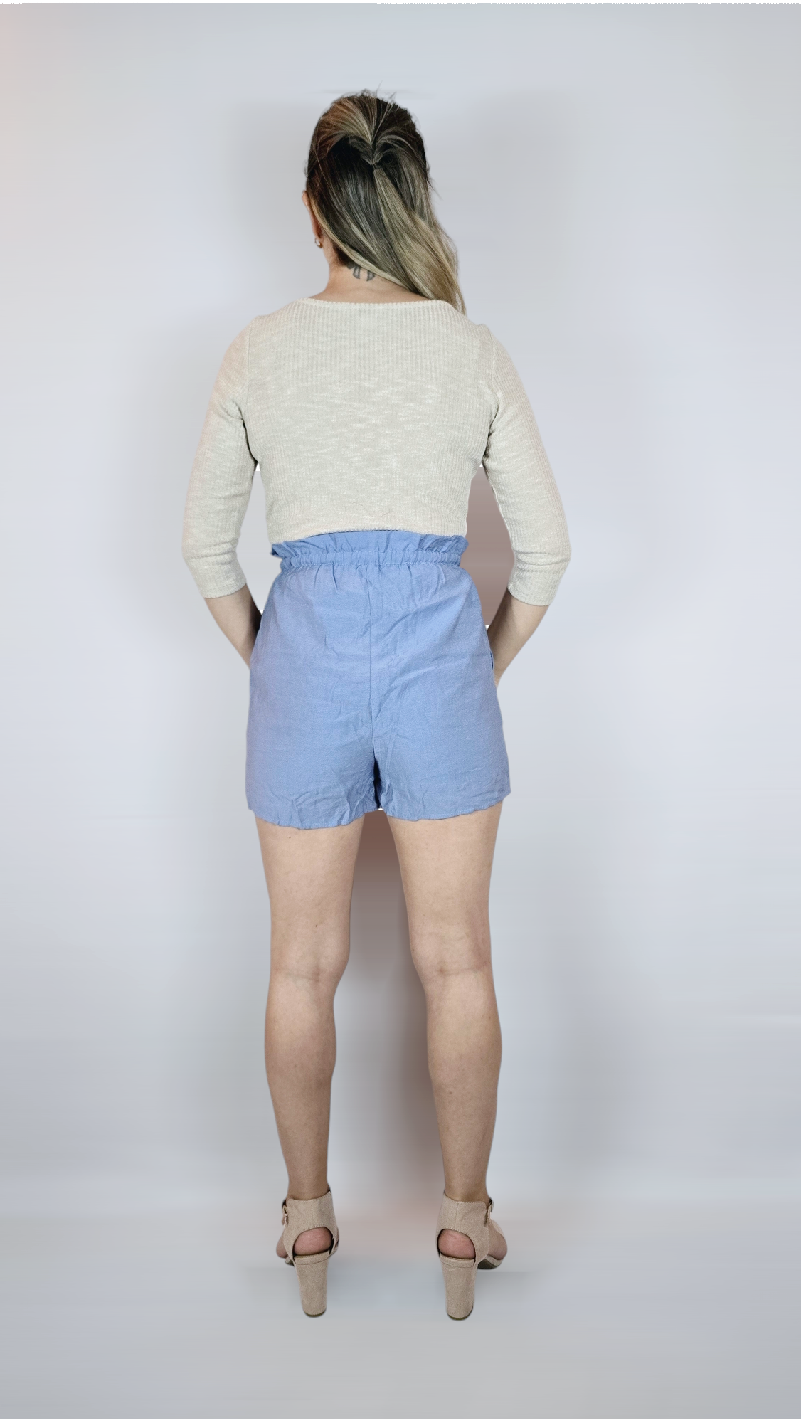 Shorts, Blå, 34