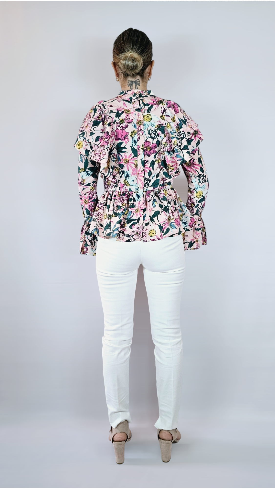Blus, Rosa Blommig, 34