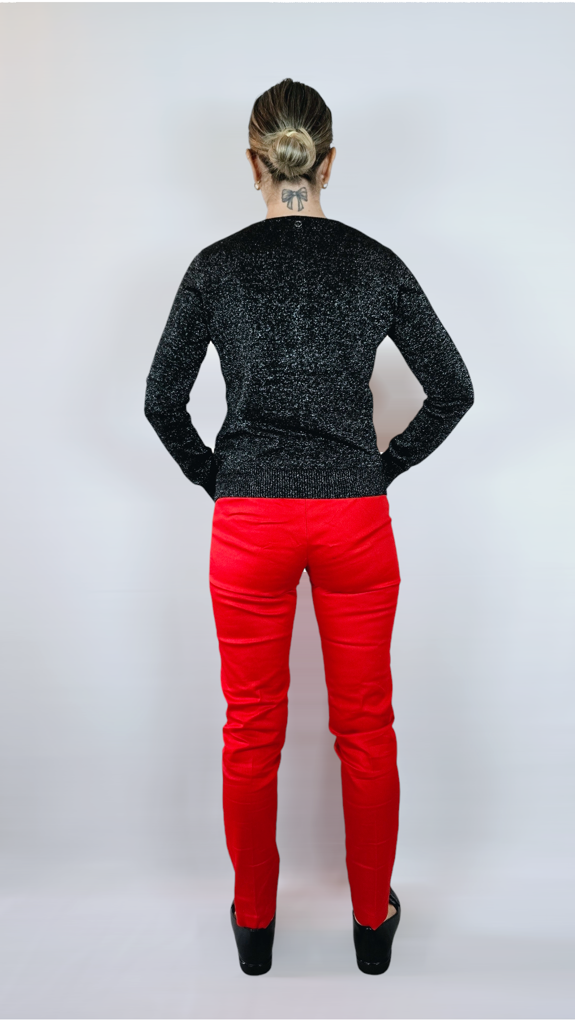 Tröja, Svart/Glittrig, XS