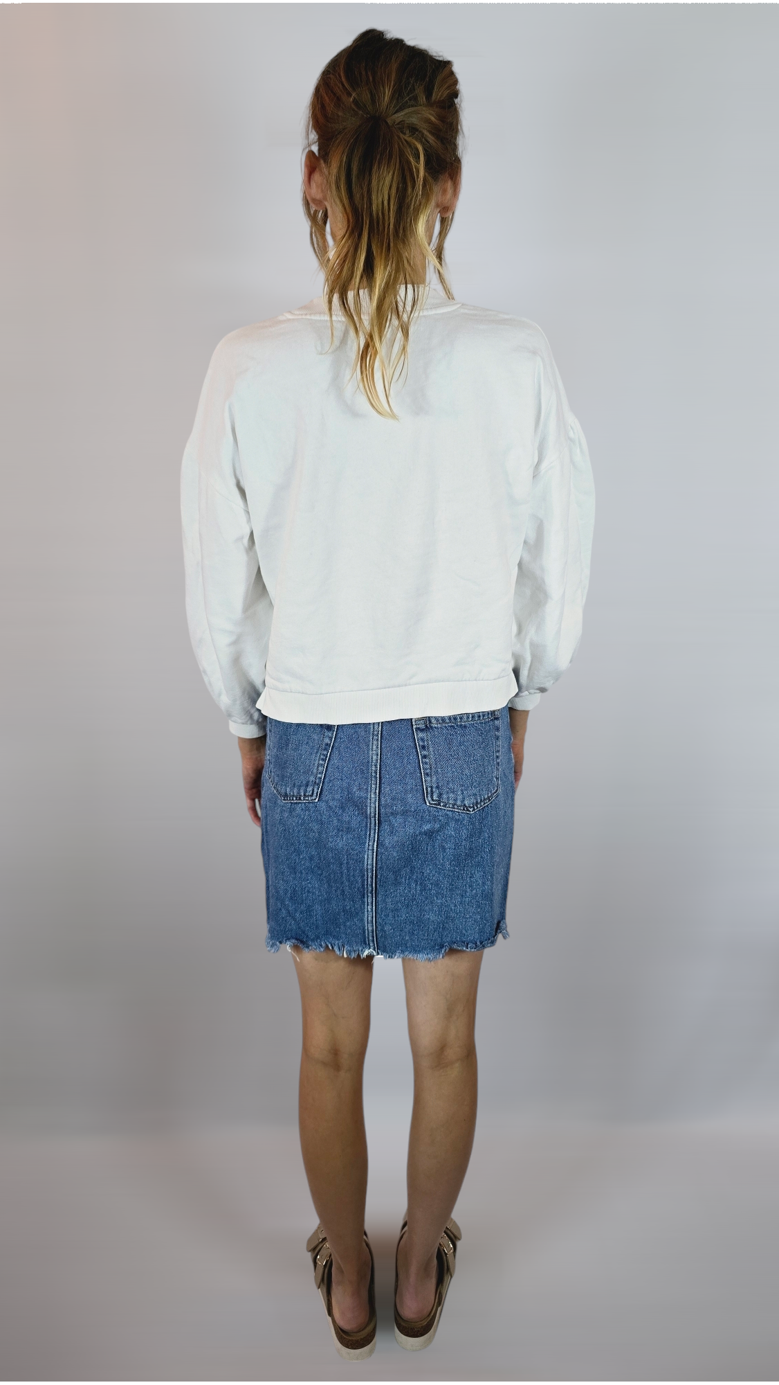 Jeanskjol, Blå, 38