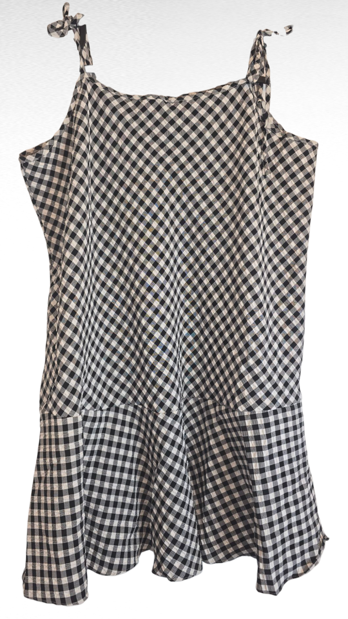 Klänning, Svart/Vit, L