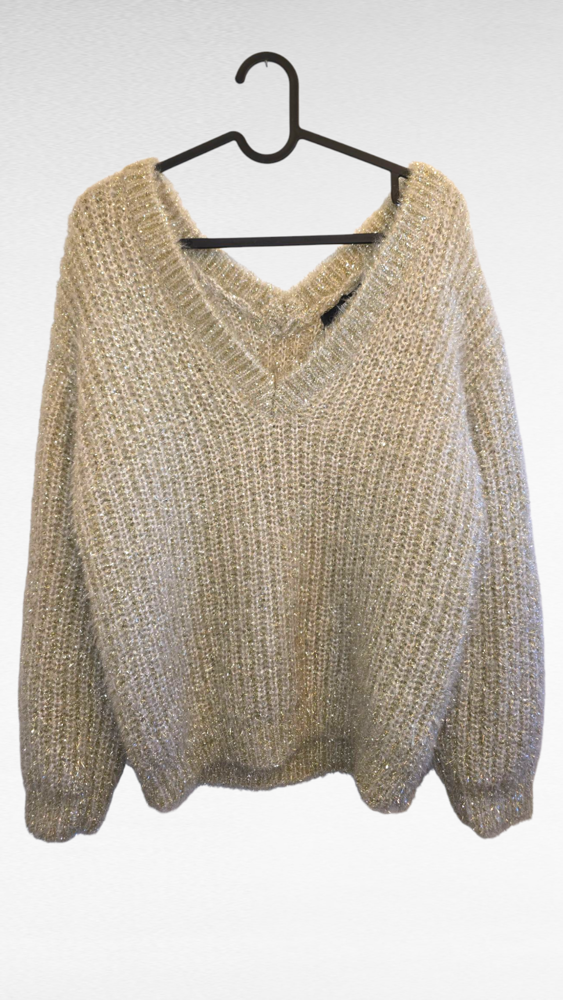 Tjocktröja, Guld/Beige, M