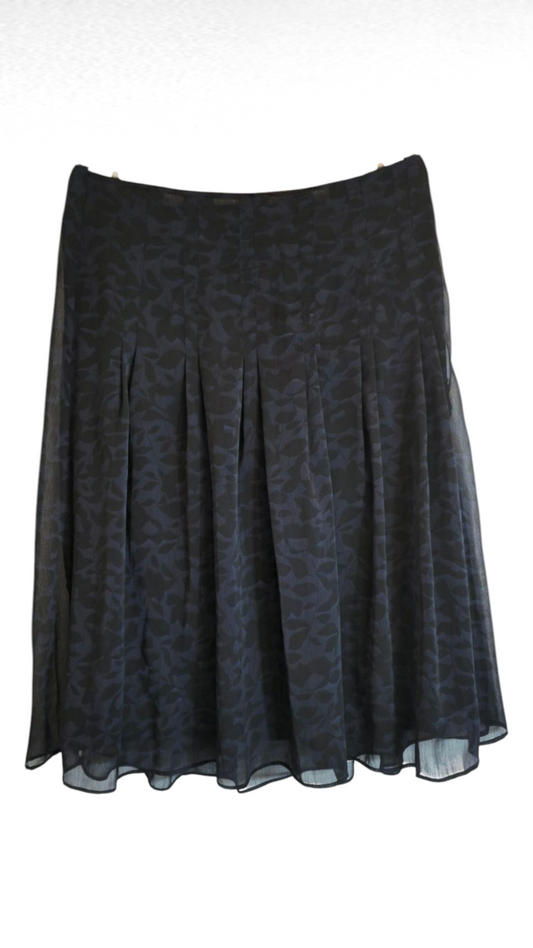 Kjol, Blå/Svart, 38