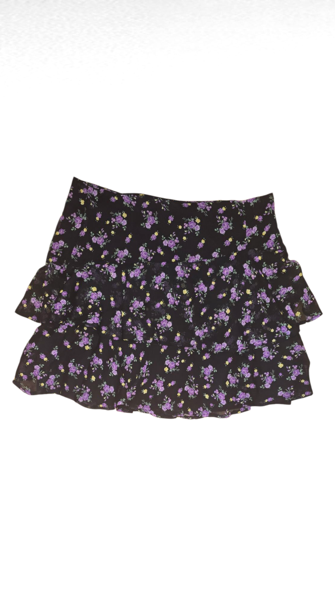 Kjol, Svart/Lila, 42