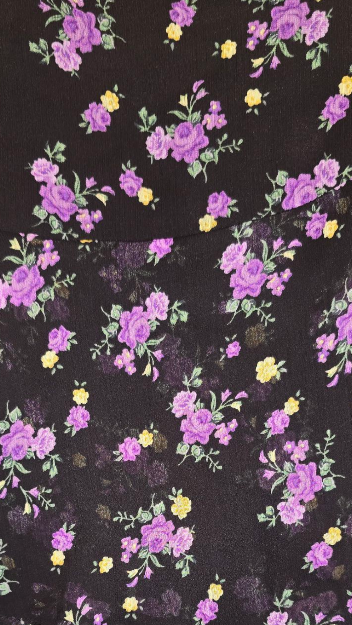 Kjol, Svart/Lila, 42