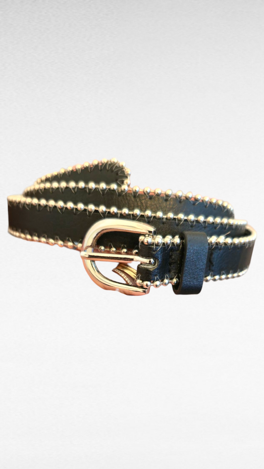 Skärp, Svart/Silver, L-XL