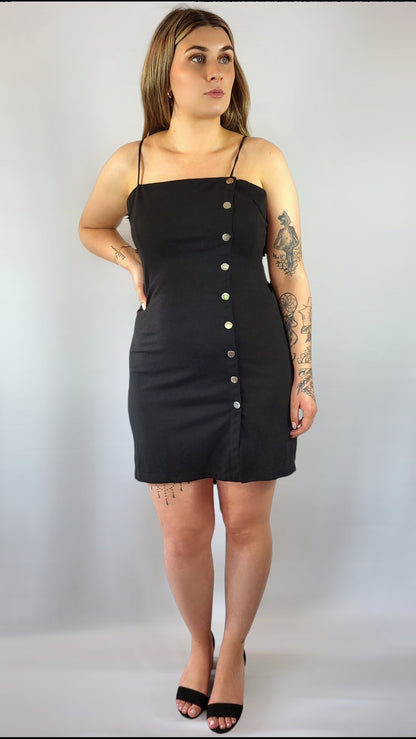 Klänning, svart, XL