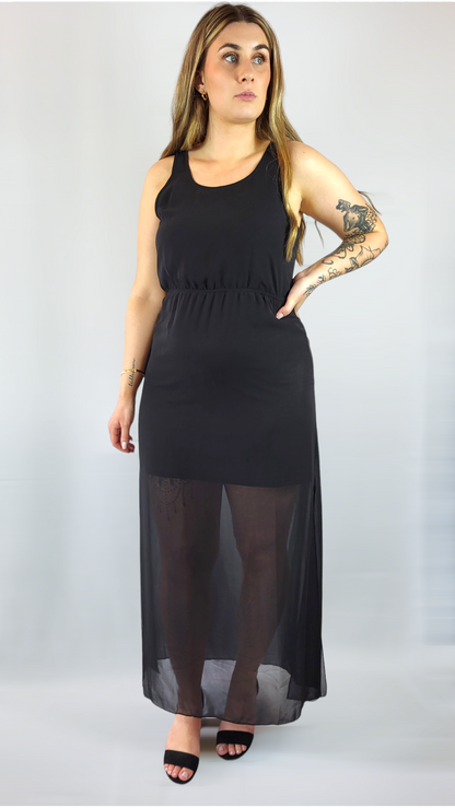 Långklänning, Svart, 42