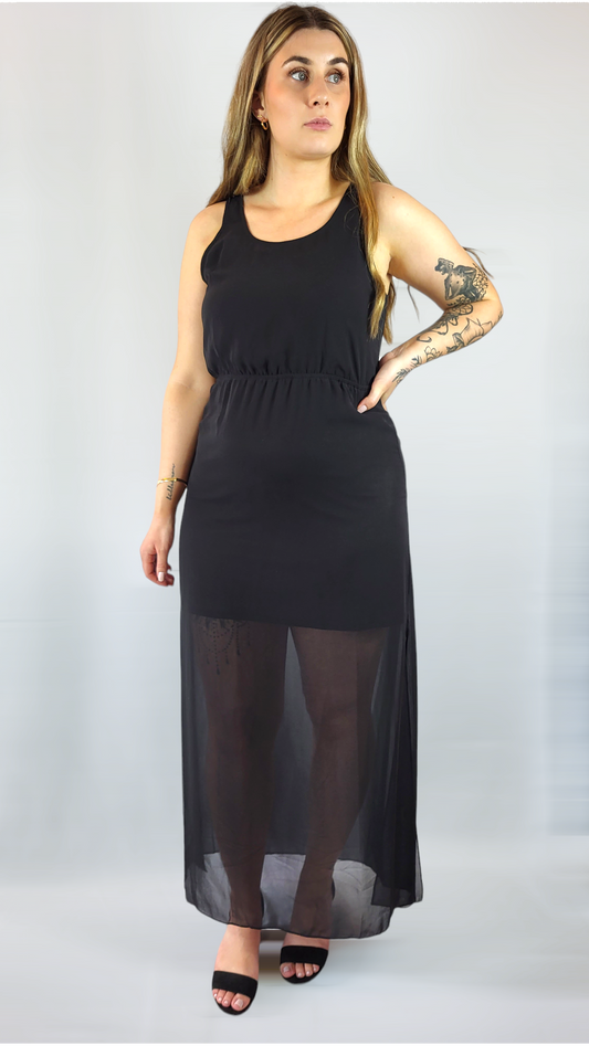 Långklänning, Svart, 42