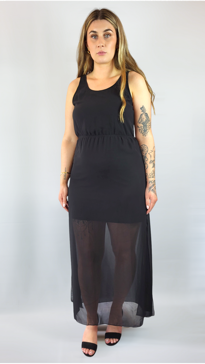 Långklänning, Svart, 42