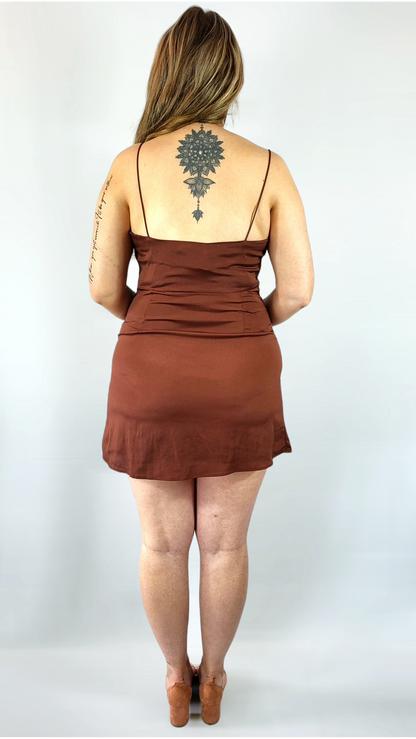 Klänning, Brons/Brun, 42