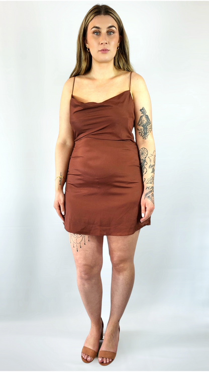 Klänning, Brons/Brun, 42