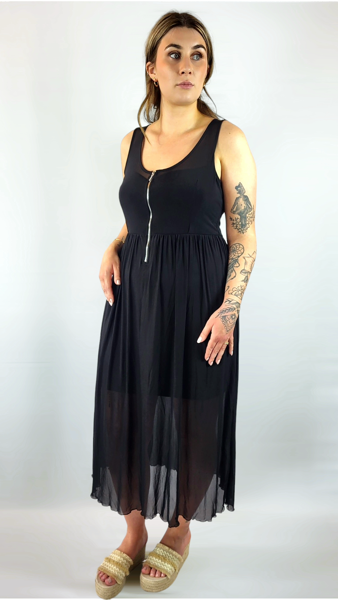 Klänning, Svart, 40/42