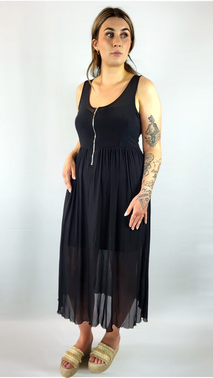 Klänning, Svart, 40/42