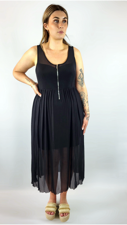 Klänning, Svart, 40/42