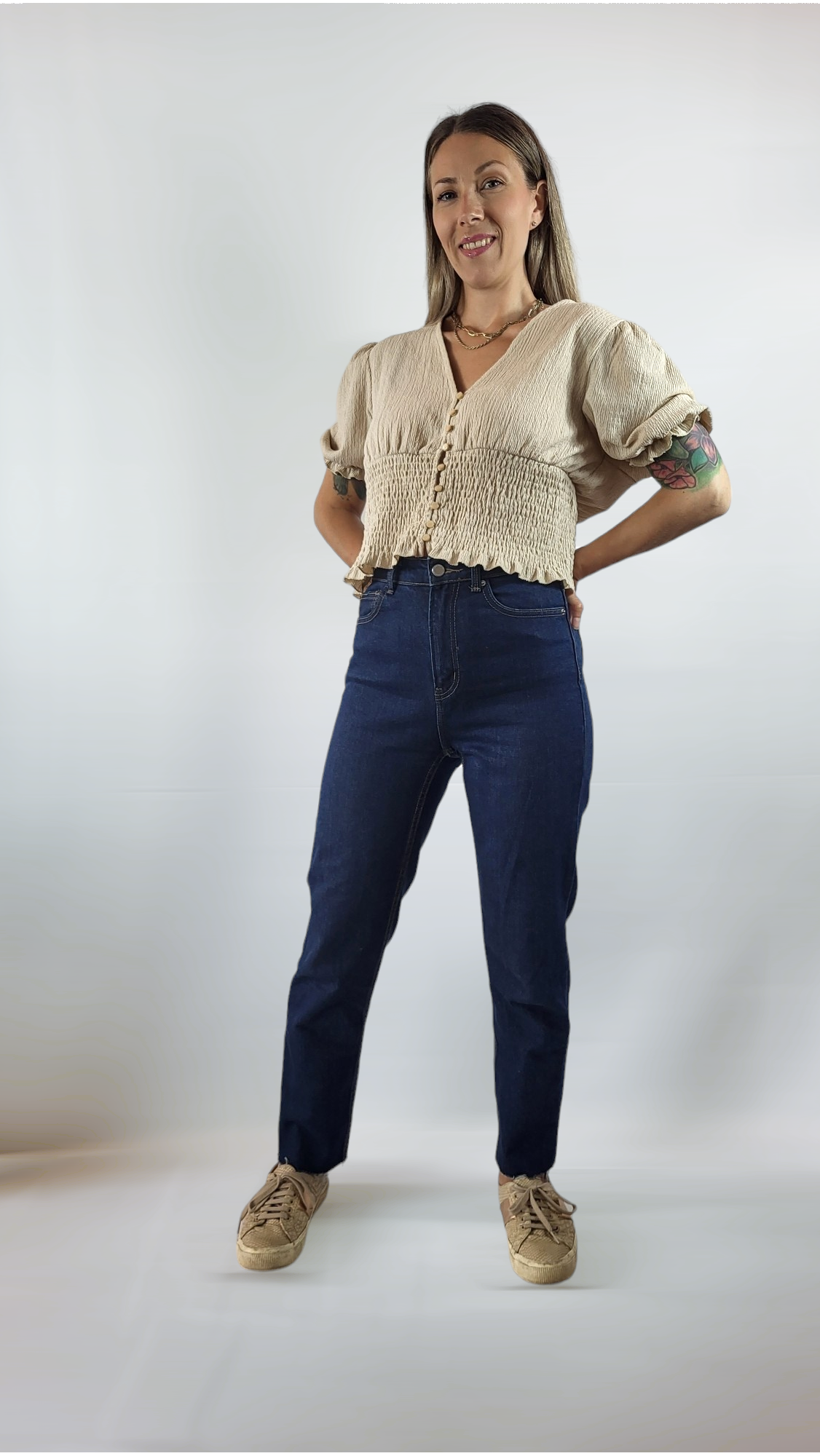 Jeans, Mörkblå, 36