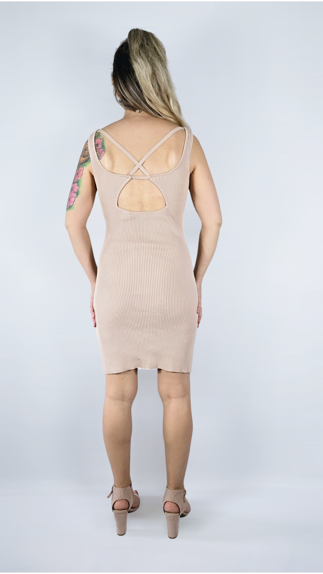 Klänning, Beige, XS