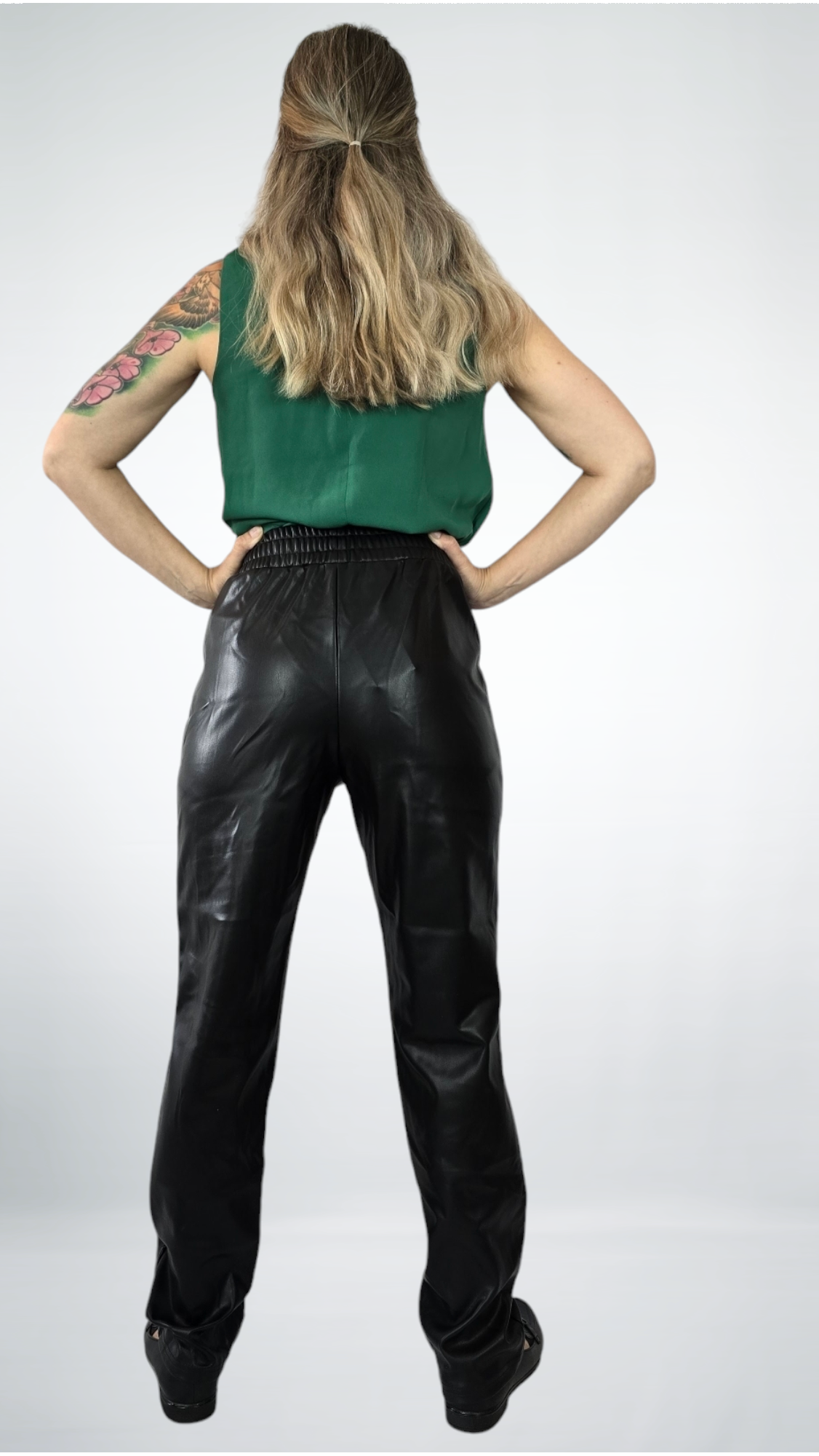 Byxor "skinn", Svart, S