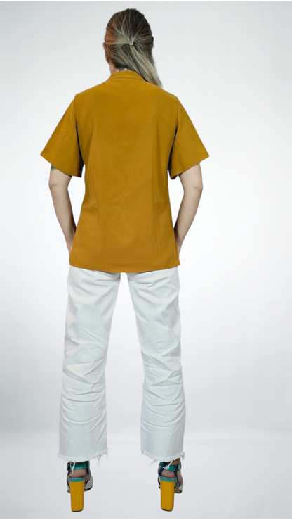 Blus kortärmad, Orange, XS