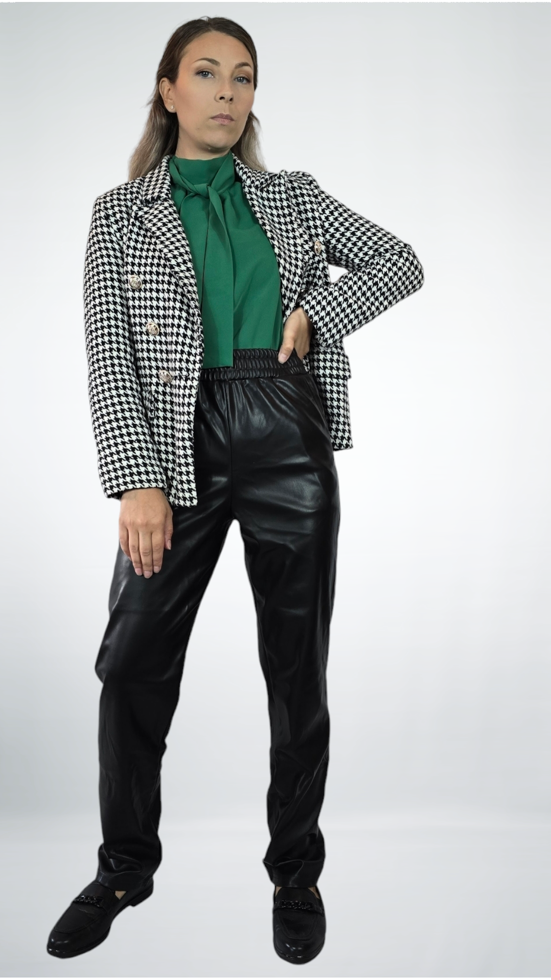 Byxor "skinn", Svart, S