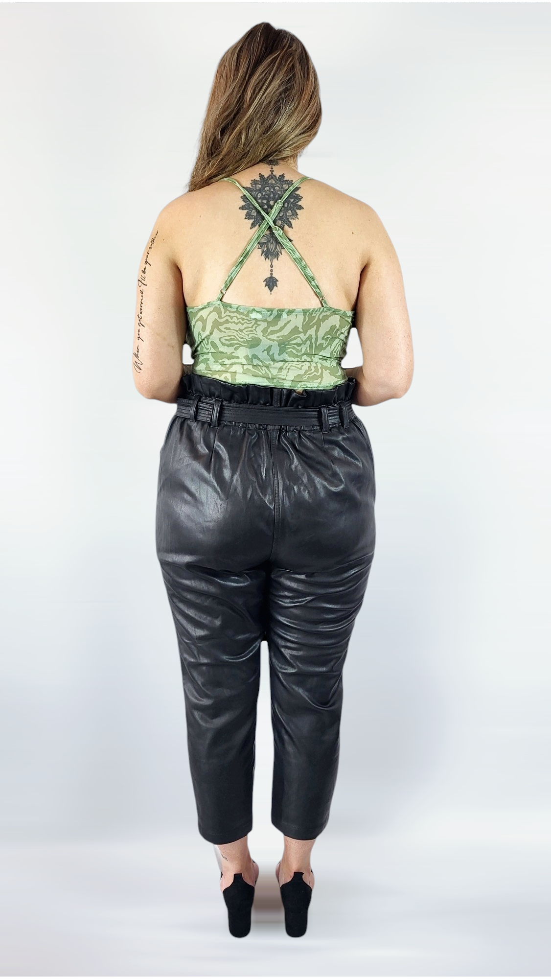 Byxor "skinn", Svart, 42