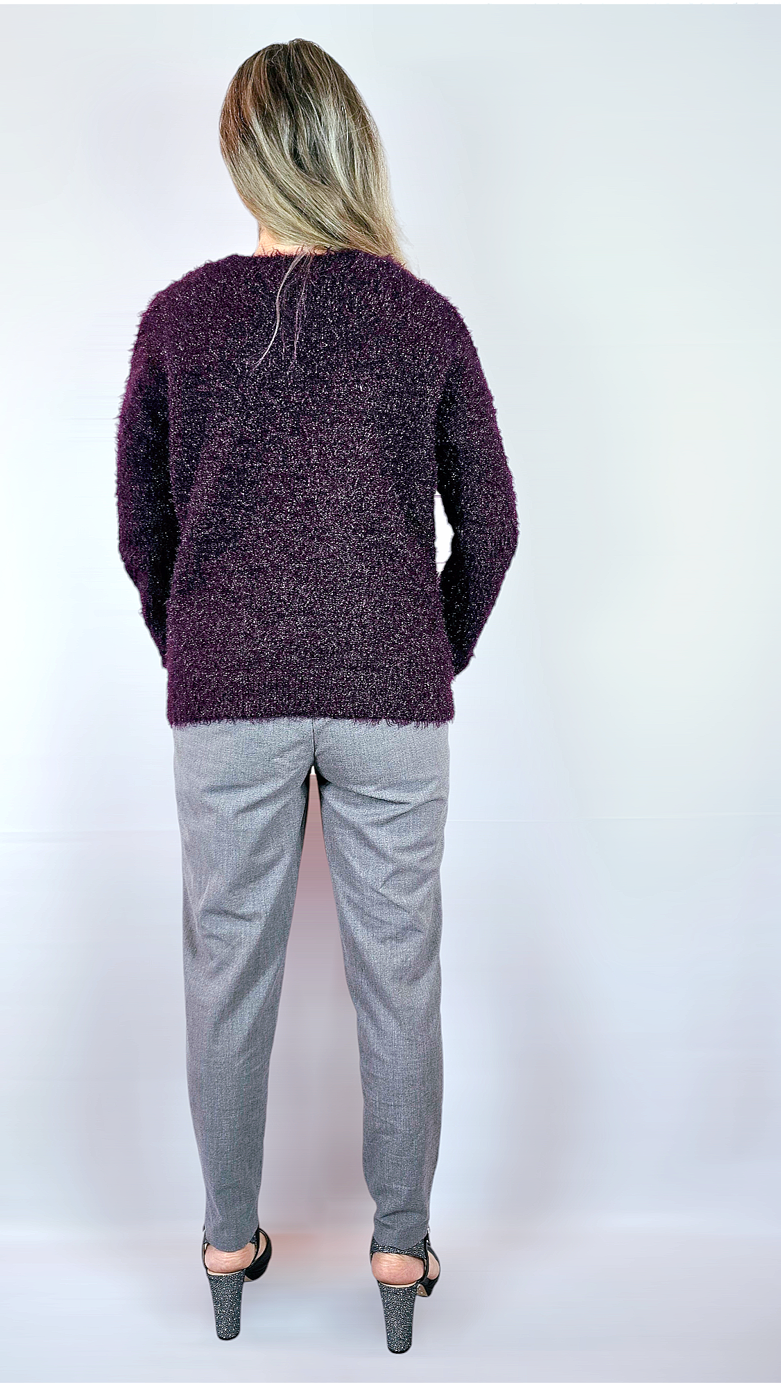 Tjocktröja, Mörklila, 38