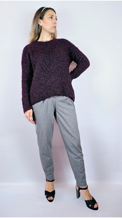 Tjocktröja, Mörklila, 38