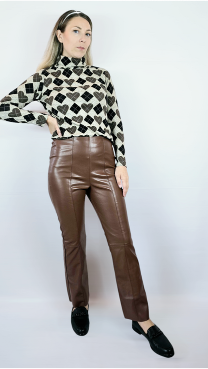 Byxor "skinn", Brun, ?