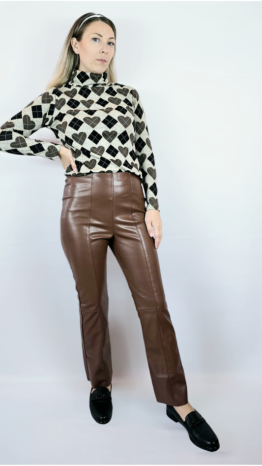 Byxor "skinn", Brun, ?