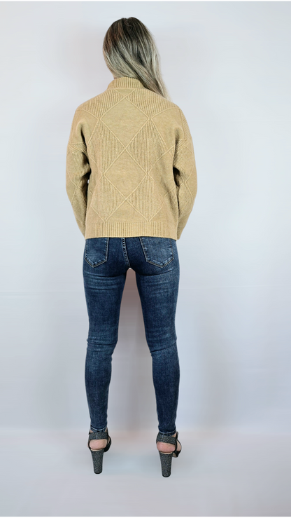 Tjocktröja, Beige, M