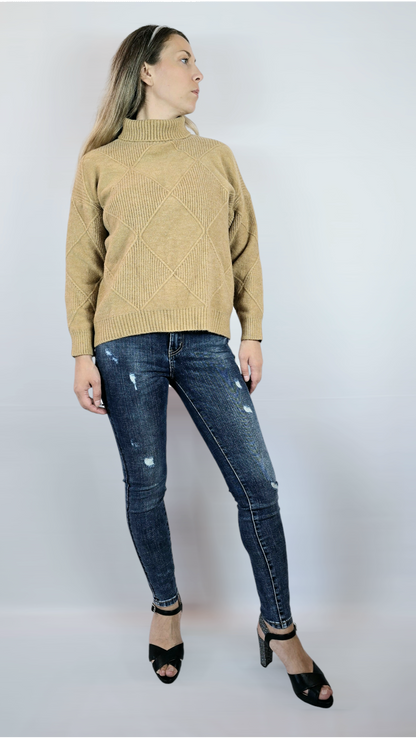 Tjocktröja, Beige, M