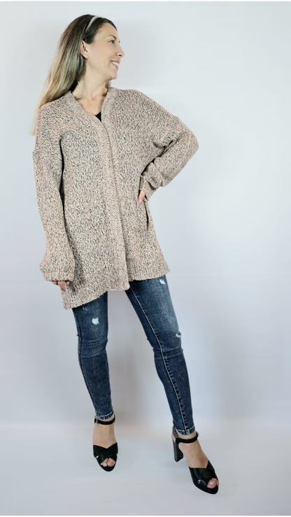 Kofta, Rosa/Svart/Vit, M