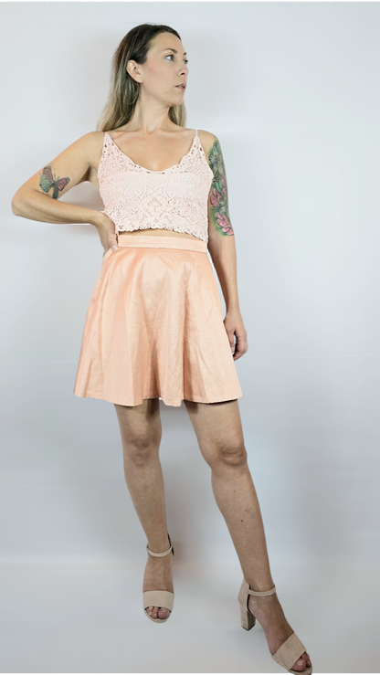 Kjol, Peach/Rosa, XS