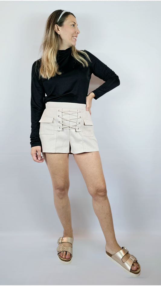 Shorts, Beige, 36