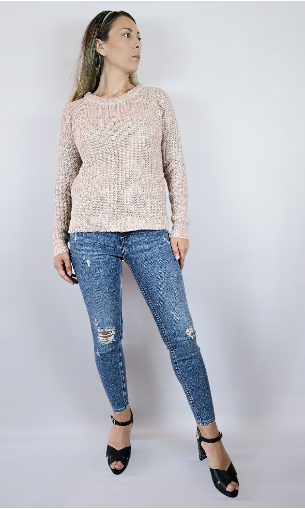 Tjocktröja, Ljusrosa, M