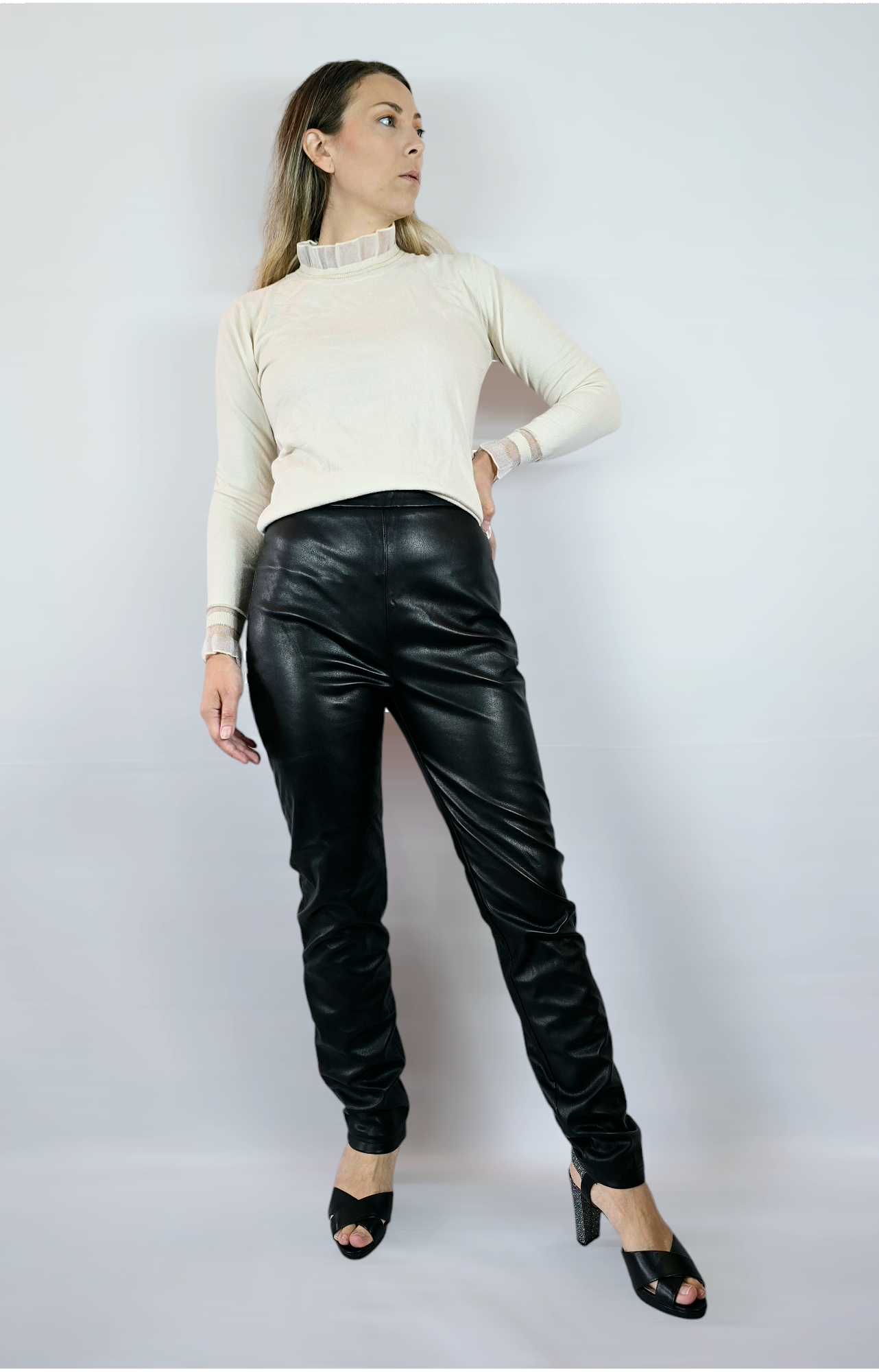 Tröja, Ljusbeige, M/L