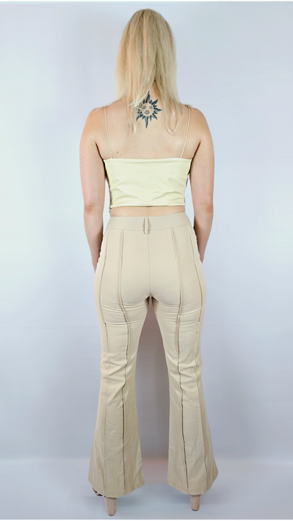 Topp i "skinn", Beige, L