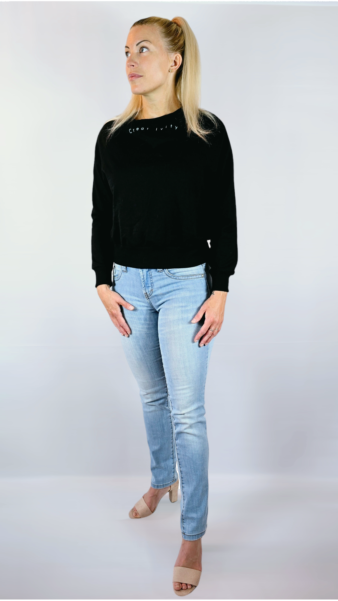 Tjocktröja, Svart, L