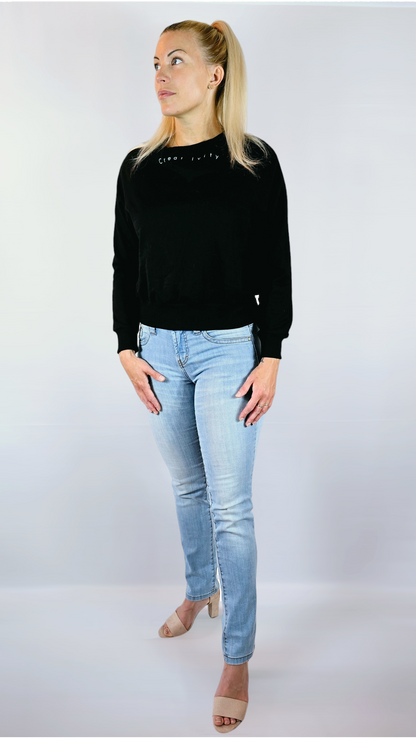 Tjocktröja, Svart, L