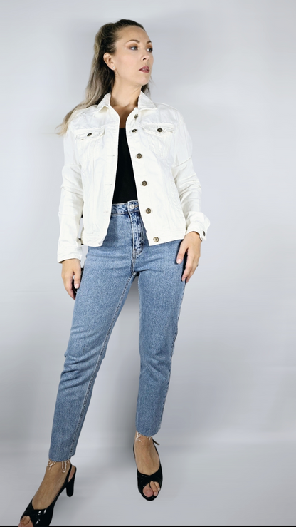 Jeansjacka,Vit, 36