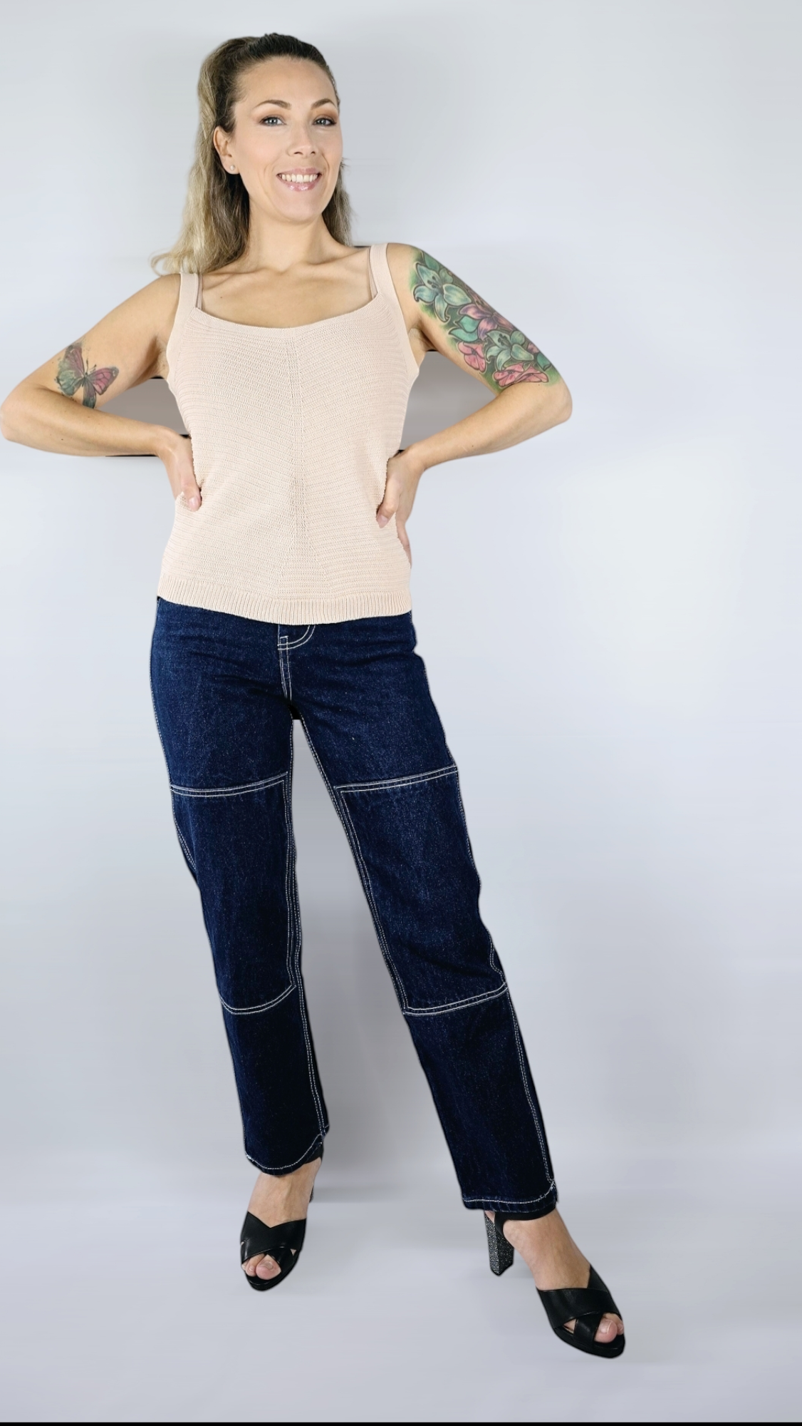 Topp, Beige, S