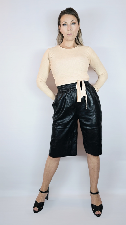 Shorts "skinn", Svart, 34