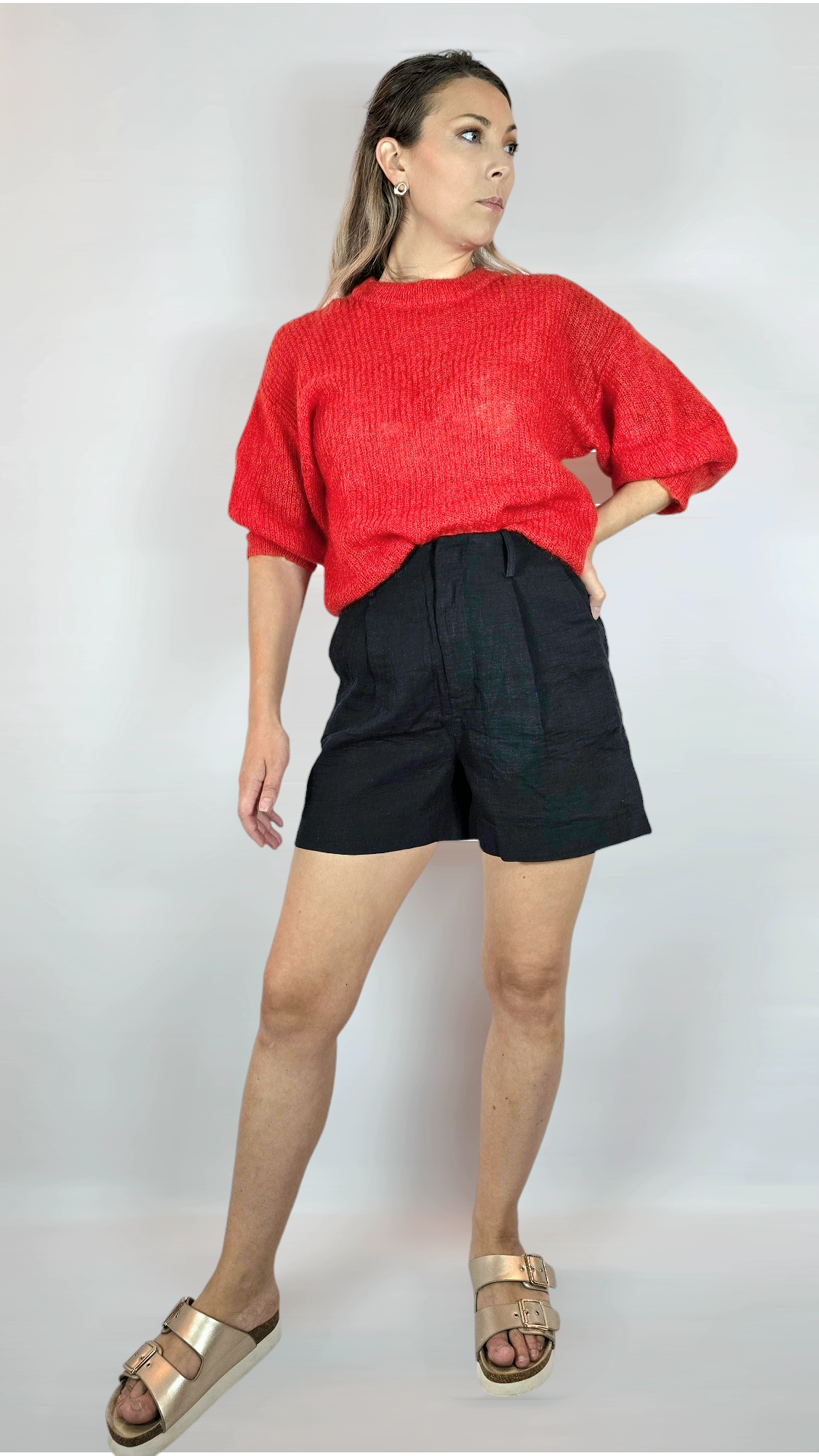 Shorts, Svart, 34