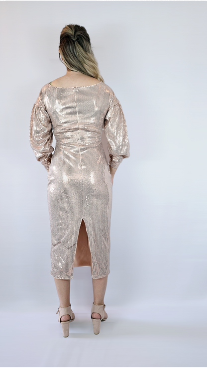 Klänning, Rosa/Beige, 34