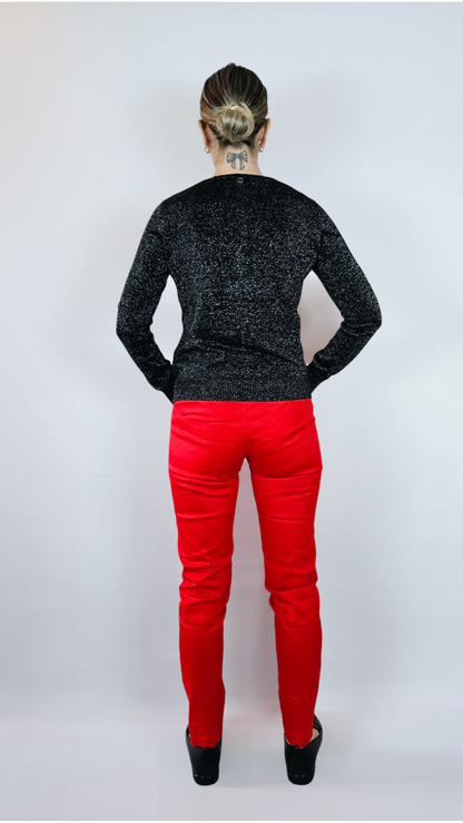 Tröja, Svart/Glittrig, XS