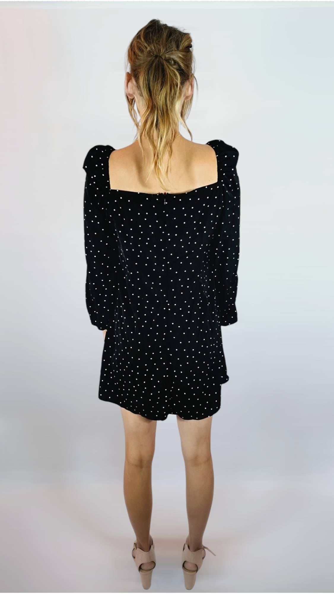 Klänning, Svart/Vit, 38